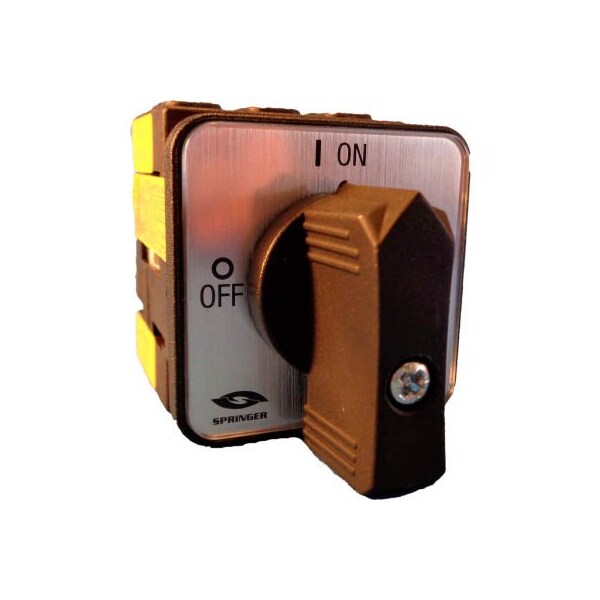 Springer Controls Co Disconnect Switch, Nonfusible, 3PST-NO, Indoor, Rotary Handle, Plastic ML1-025-AB4 - main